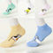 Women cat Comfortable Stripe Cotton Sock Slippers Short Ankle Socks OZ