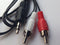 3.5mm 1/8" Stereo Male Mini Plug to 2 RCA Jack Adapter Audio Speaker Cable Black