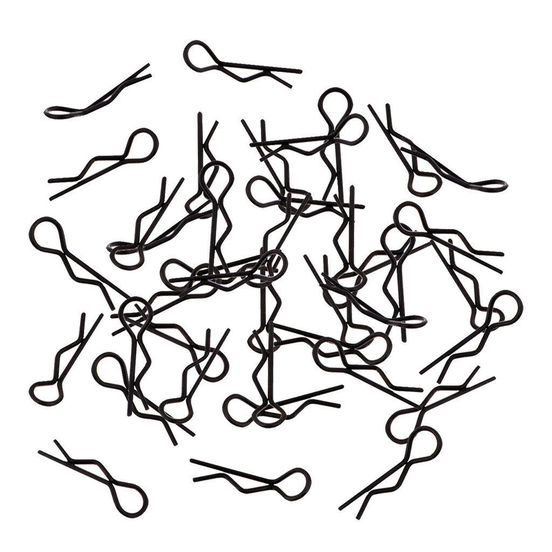 1/10 1/12 1/16 RC Buggy Black Metal Bodyshell Clips Pins for Redcat HPI 50x