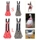 2 Pcs Adjustable V Shape Chicken Duck Poultry Diaper Nappy Farm Clothes - Fabric