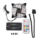 Computer PC Case Fan RGB Adjust LED Fan Quiet Remote Computer Cooler Coolin W9M9