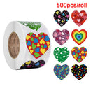 500pcs Heart Shape Valentine's Day Stickers Party Gift Seal Labels StickersB Hn