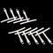1 Set Guitar Measure Tool Understring Radius String Feeler Notched Radius Gauges