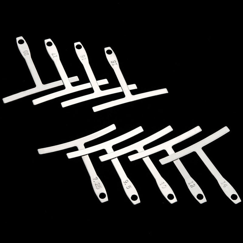 1 Set Guitar Measure Tool Understring Radius String Feeler Notched Radius Gauges