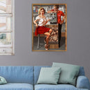5D DIY Full Drill Diamond Painting Cross Stitch Embroidery Kit (Beauty05)