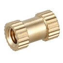 100pcs M3x8mm Stitching Round Metal Endless Screw Thread Insert Dice Brass
