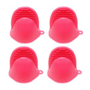 2 Pair Pot Holder Mini Oven Mitts Red Kitchen Gadgets for Microwave BBQ