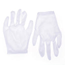 1 Pair Hiphop Performance White Gloves Cotton Magician Costume Party Halloween ï¼