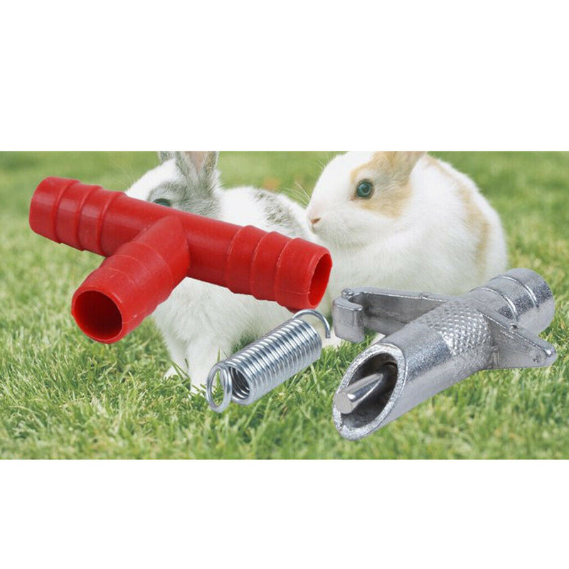 10/Pack Durable Automatic Water Nipple Drinker Feeders for Rabbit Bunny Guinea