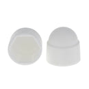 10 Pcs M12 18x23mm White Dome Bolt Nut Protection Cap Cover for Hexagon Screw