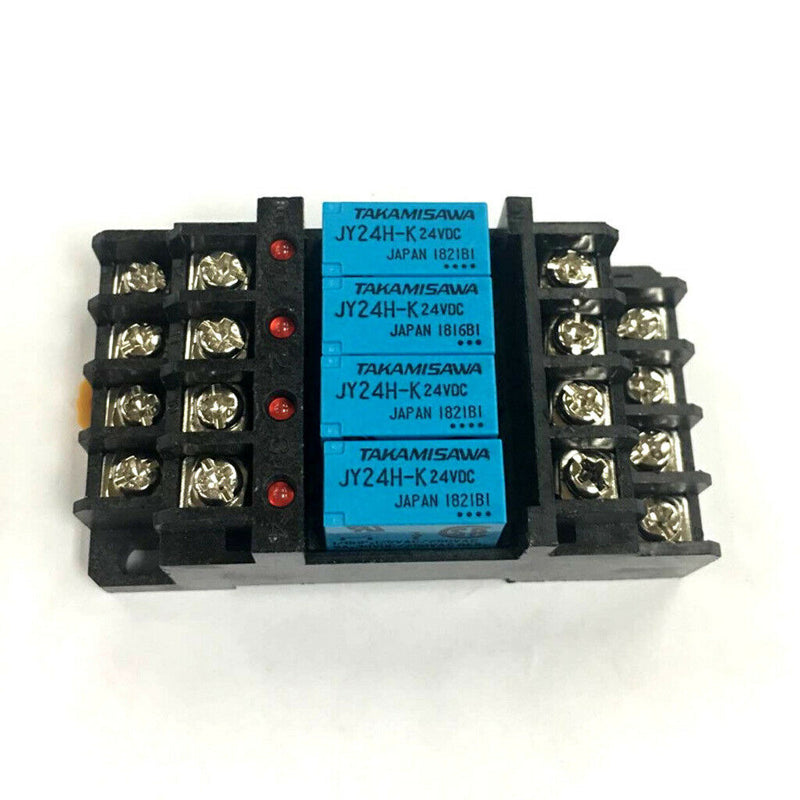 5A 24VDC Coil 250VAC Relay Socket Base