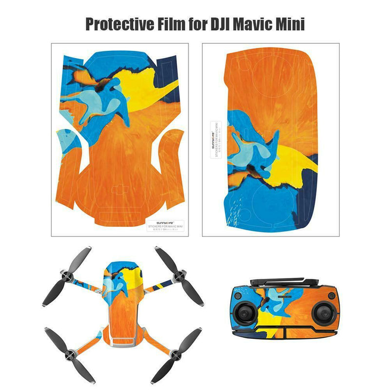 2pcs Drone Stickers Body Shell Protection Cover Film for DJI Mavic Mini (F)