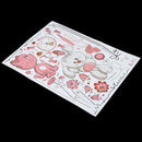 Cute Rabbit Cat Removable Vinyl Kindergarten Nursery Kids Baby Child Room H M2U8