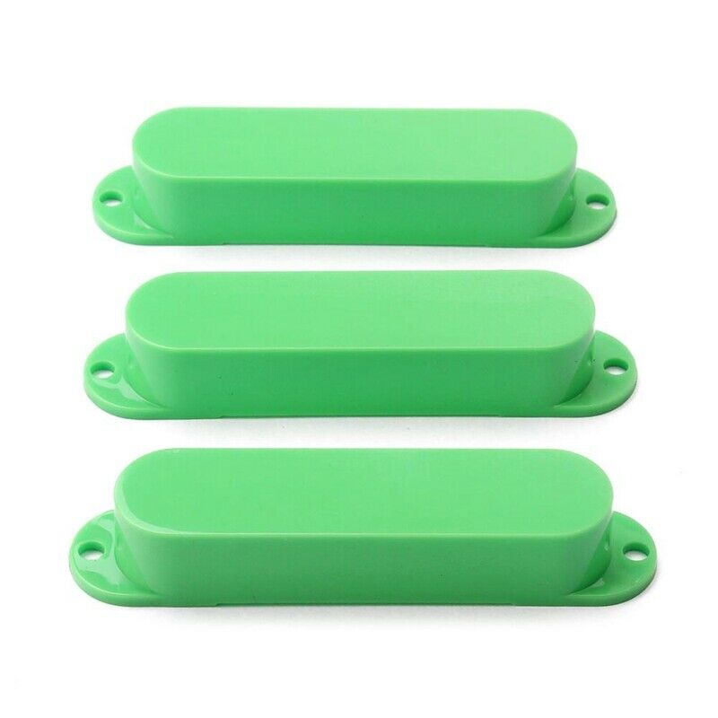 1 Set Of 3Pcs Green Sealed Closed Single Coil Pickup Covers For Electric Gu