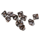 10Pcs 10 Sided 16mm Polyhedral Dice Set - D10 Double Color Acrylic Dice