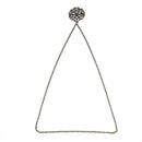 5X(Fashion Women's Hollow Flower Shinning Rhinestone Long Sweater Chain Ne R4X5)