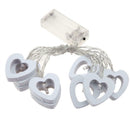 Romantic Wood Love Heart Shape LED String Fair Light Home Party Wedding