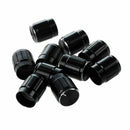 10 Pcs Black Metal 6mm Knurled Shaft Insert Dia. Potentiometer Control Knob