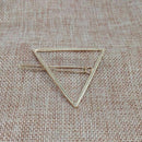 Minimalist Geometric e-Shape Hair Clip,Dainty Hollow alloy Hairpin Clamps A Y2B6