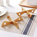 Pan Pot Mats Holder Cooking Tools Placemats Bamboo Bowl Cup Kitchen Accessories