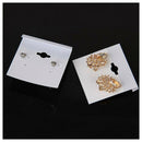 5*6cm White-Flocked Velvet Earring Display Hang Cards Hanger C6T4