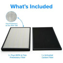 Replacement Filters True HEPA and Activated Carbon Filter Kits for Air Puri