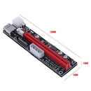 VER009C 4pin 6pin SATA Power PCI Express 1x to 16X Riser Extender Card fr Miner