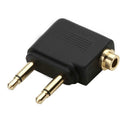 3.5mm Jack Audio Adapter for Airplane Travel Earphone Headphone (1pc)