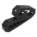 18mm x 37mm Black Flexible Semi Enclosed Cable Drag Chain 1M 39.4"