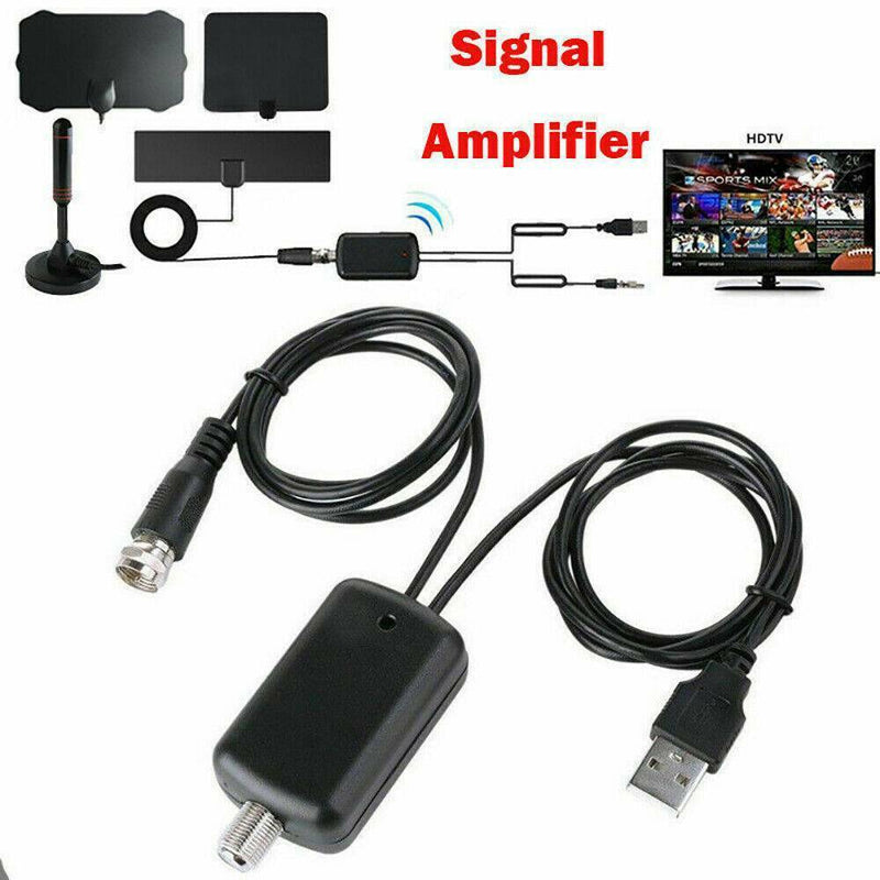 Digital Antenna TV Amplifier Sky wire HDTV Signal Booster 25dB High Gain Boost