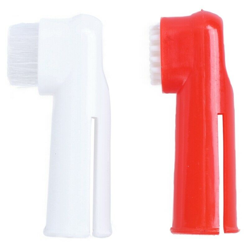 Oral Toothbrush Set + Massage Finger Brush Grooming Toothpaste for Dog Pupp