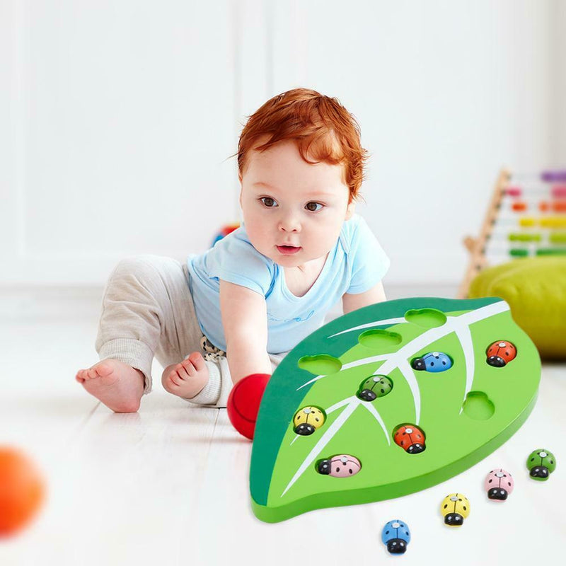 Wooden Magnetic Catch Insect Games Puzzle Parent-child Interactive Toys
