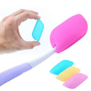 3pcs Silicone Toothbrush Head Cover Outdoor Travel Camping Protective Caps