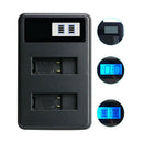 Fits for GOPRO5 Safe Camera Battery Charger LCD Display USB Input For AHDBT-501