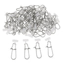 50pcs High Strength Fishing Sinker Slide with Stainless Steel Snap Tackle S