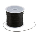 2 Rolls 60M Elastic Black Salon Hair Weave Sew Decoration Thread for Wig Weft