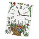 Flower Basket Clock DIY Stamped Cross Stitch Kits DIY Needlework Wedding