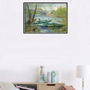 5D DIY Full Drill Diamond Painting Spring Fishing Cross Stitch Embroidery