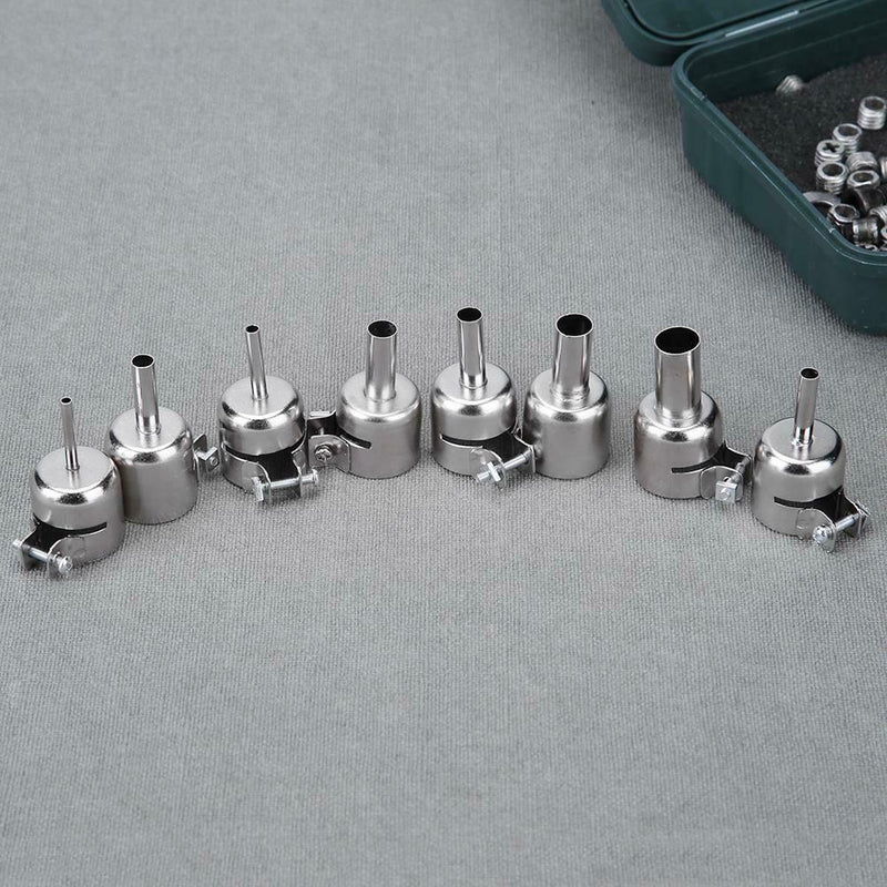 8pcs Round Nozzle for 850 Hot Wind Air Gun Welding Heat Resistant Soldering