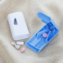 Tablet Pill Cutter Splitter Medicine Box Storage Case Crusher Grinder Divider ME
