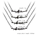 4X(Mother Bird And 1-4 Baby Birds Necklace Necklace-Mama Baby Family PendanN9Y1)