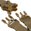 Outdoor Military Belt MOLLE Webbing Buckle Hanging Carabiner Key Hook Khaki