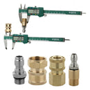 4-Pack Pressure Washer Hose Connector Quick Coupler Male & Female (4 Sizes)