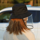 Protective Bucket Hat Unisex Windproof Dustproof Fog Sun Hat Outdoor Sun Ha
