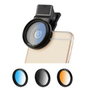 37mm Graduated Lens Filter Camera Filter Kit with Clip for Mobile Tab