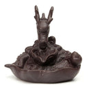 Dragon Ceramic Backflow Cone Incense Burner Dragon Smoke Holder "Dragon Lot