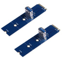 2PCS NGFF M.2 To USB 3.0 PCI-E Express Riser Card Adapter for BTC Mining