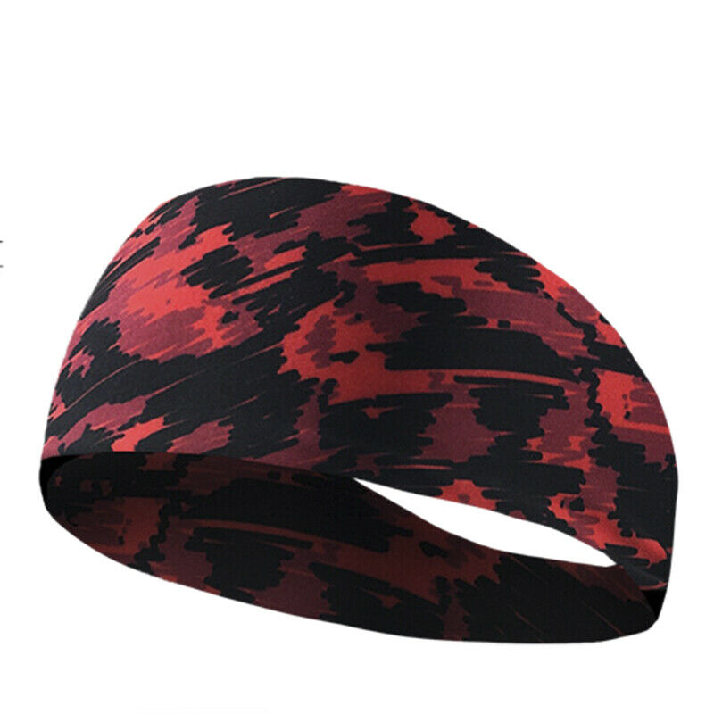 Cycling Gym Stretch Sport Hair Bands Sweat Headband Sweatband Random Camoufl Kw