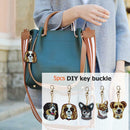 5pcs Dog Shape Key Chain Gift DIY Diamond Painting Special Shape Full Drill