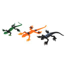 12Pcs/set small plastic lizard gecko reptiles gigures kids party bag fillers OZ